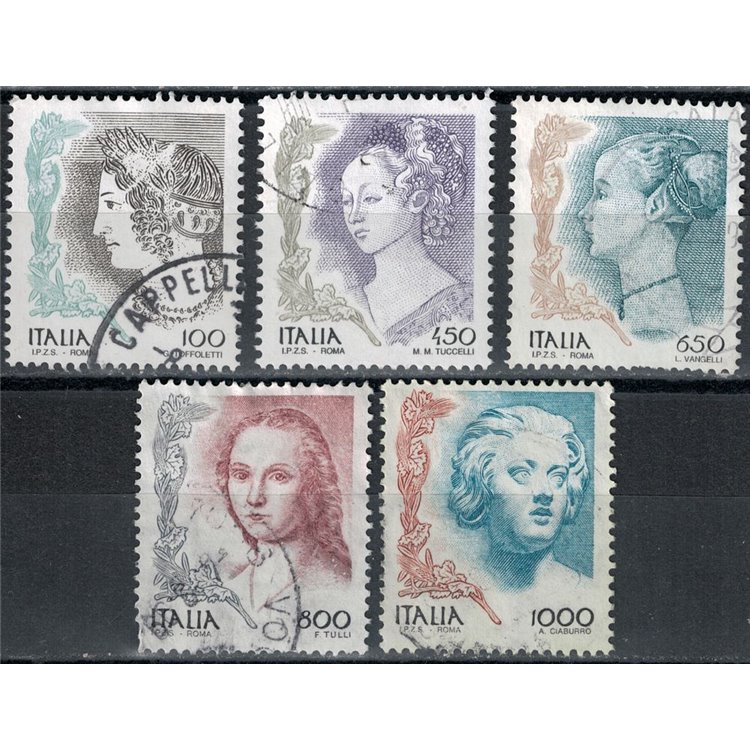 ITALIA 1998 La donna nell'arte 5v us