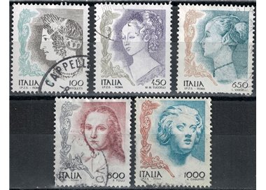 ITALY 1998 Women in Art 5v us