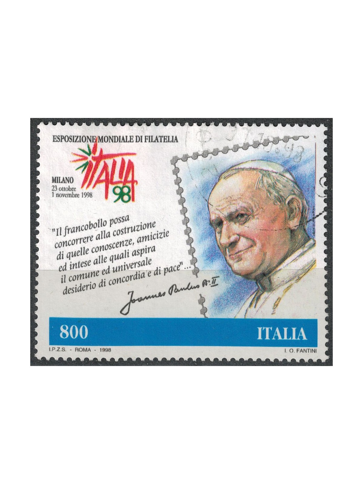 ITALY 1998 US Stamp Day