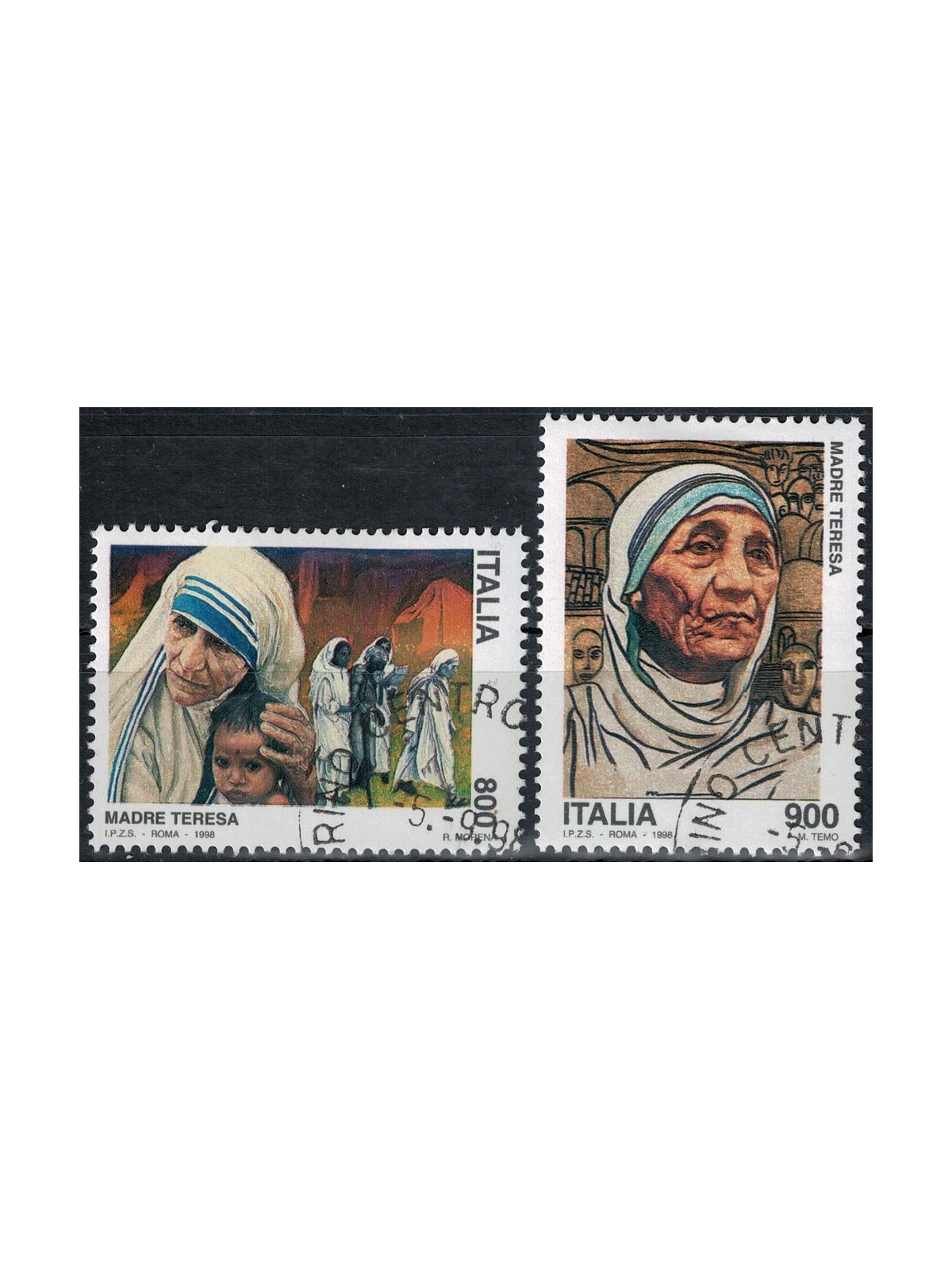 ITALY 1998 Mother Teresa 2v us