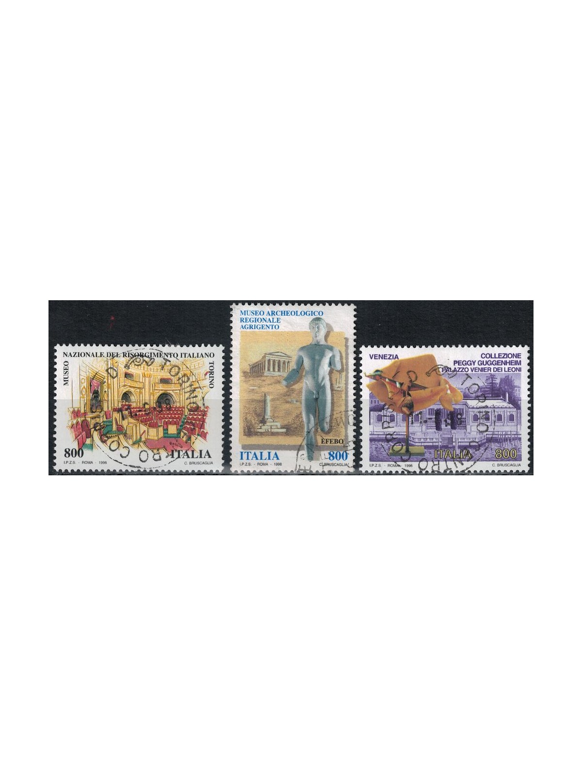 ITALY 1998 National Museums 3v us