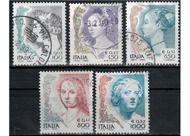 ITALY 1999 Women in Art 5v us