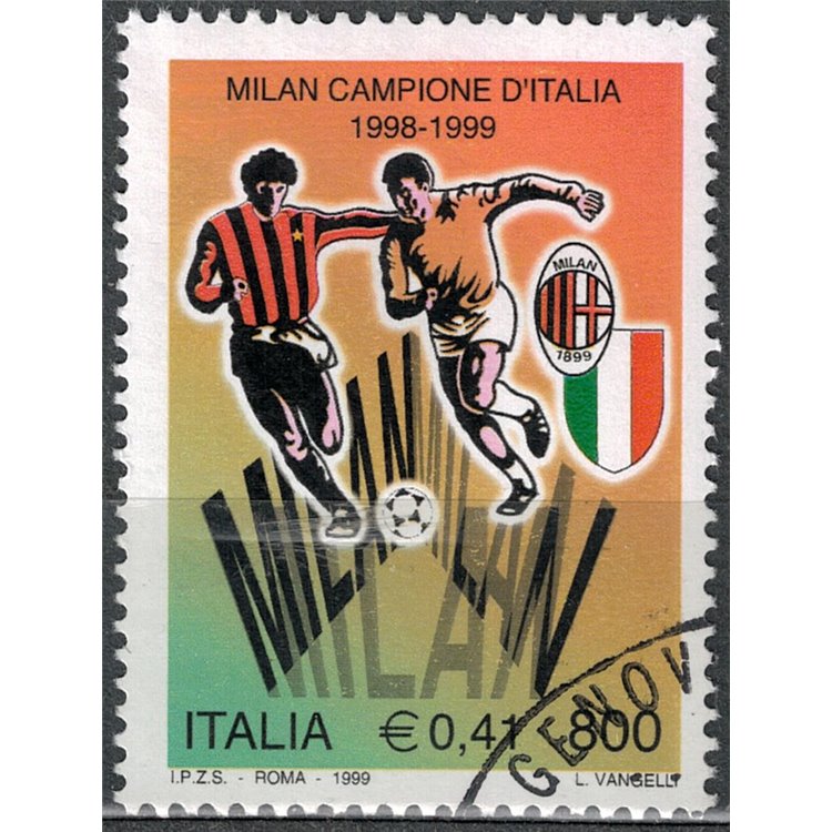 ITALY 1999 Milan champion of Italy us