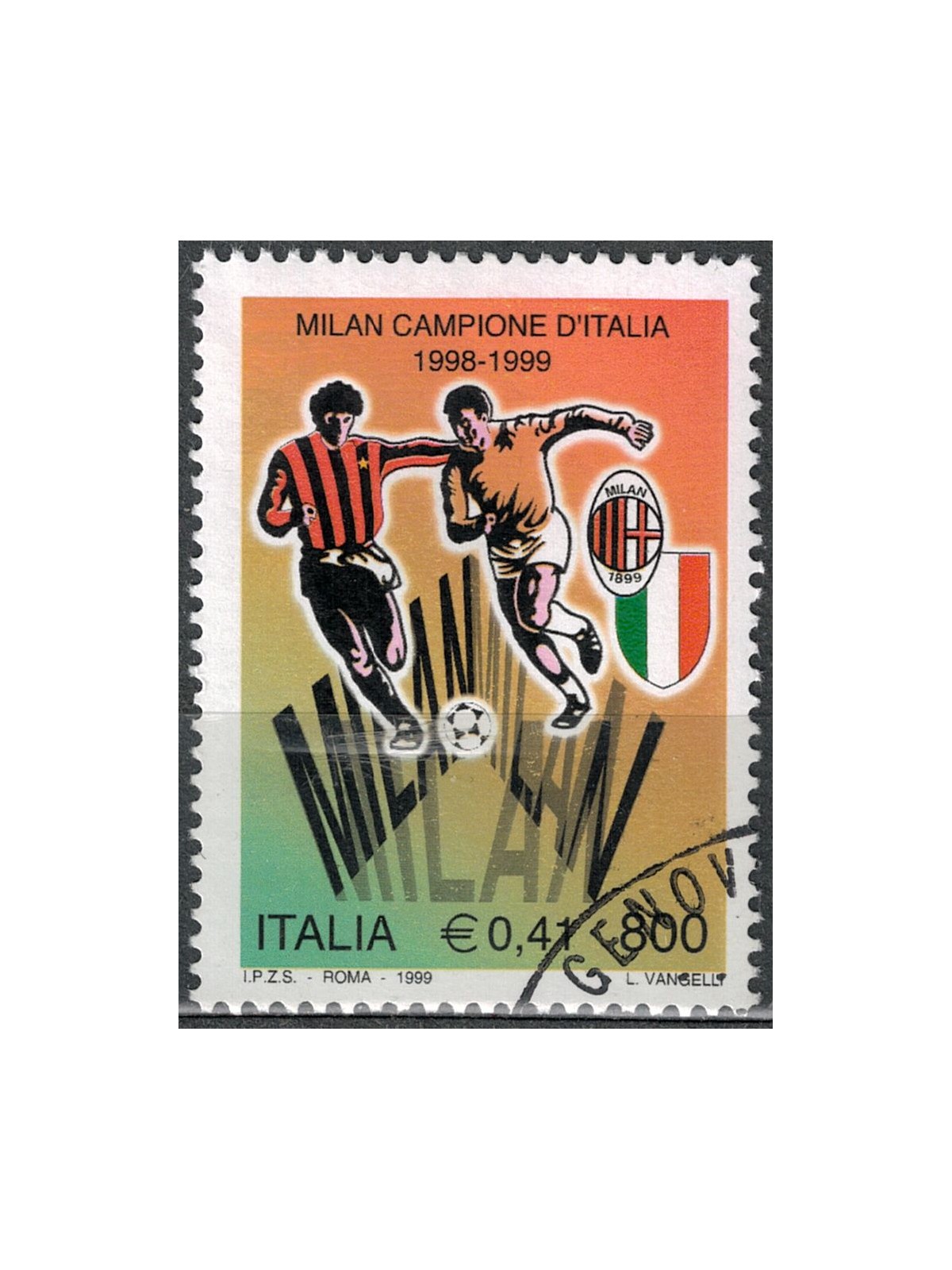 ITALY 1999 Milan champion of Italy us