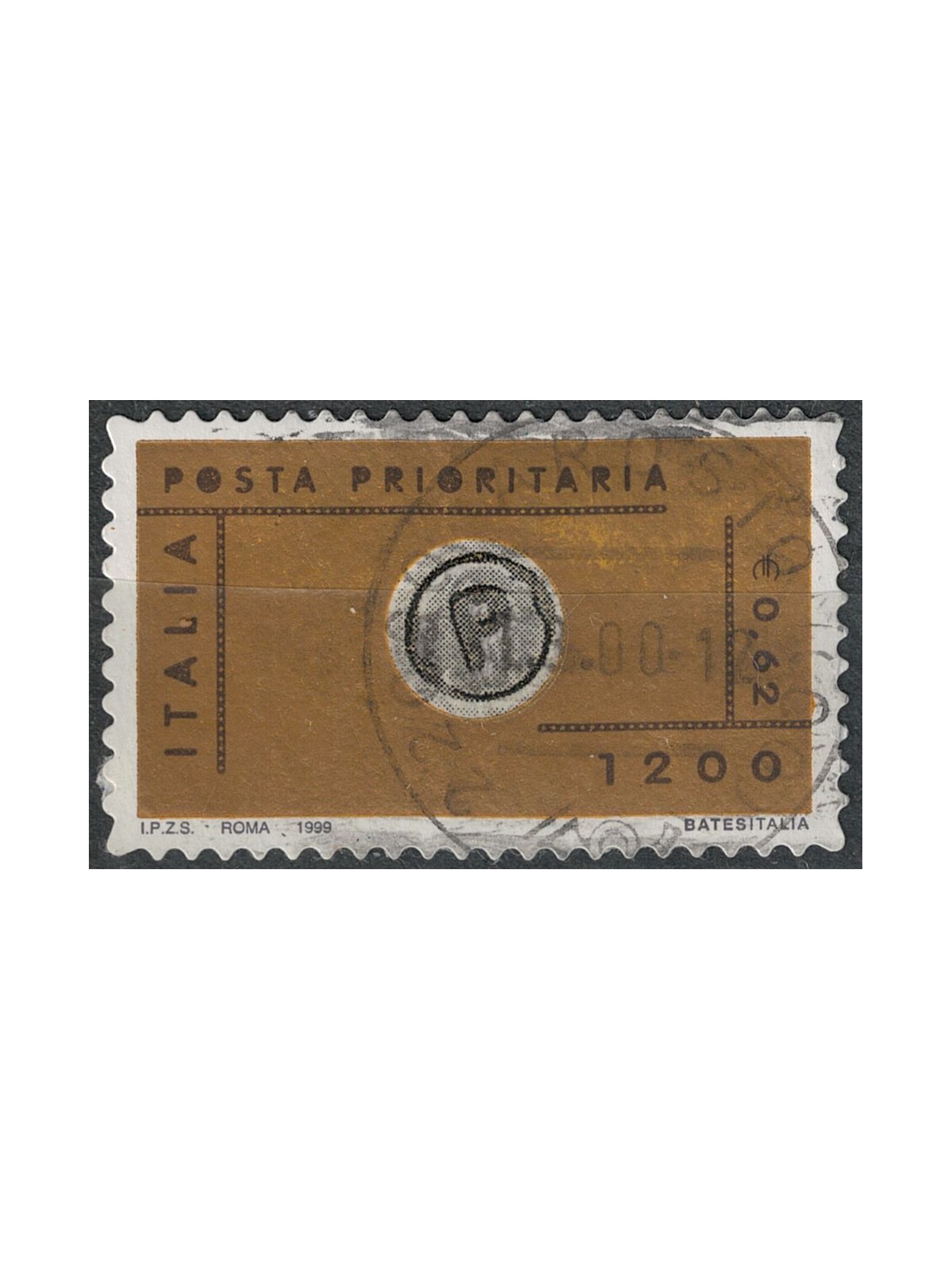 ITALIA 1999 Posta prioritaria € 0,62 - £ 1.200 (B) us
