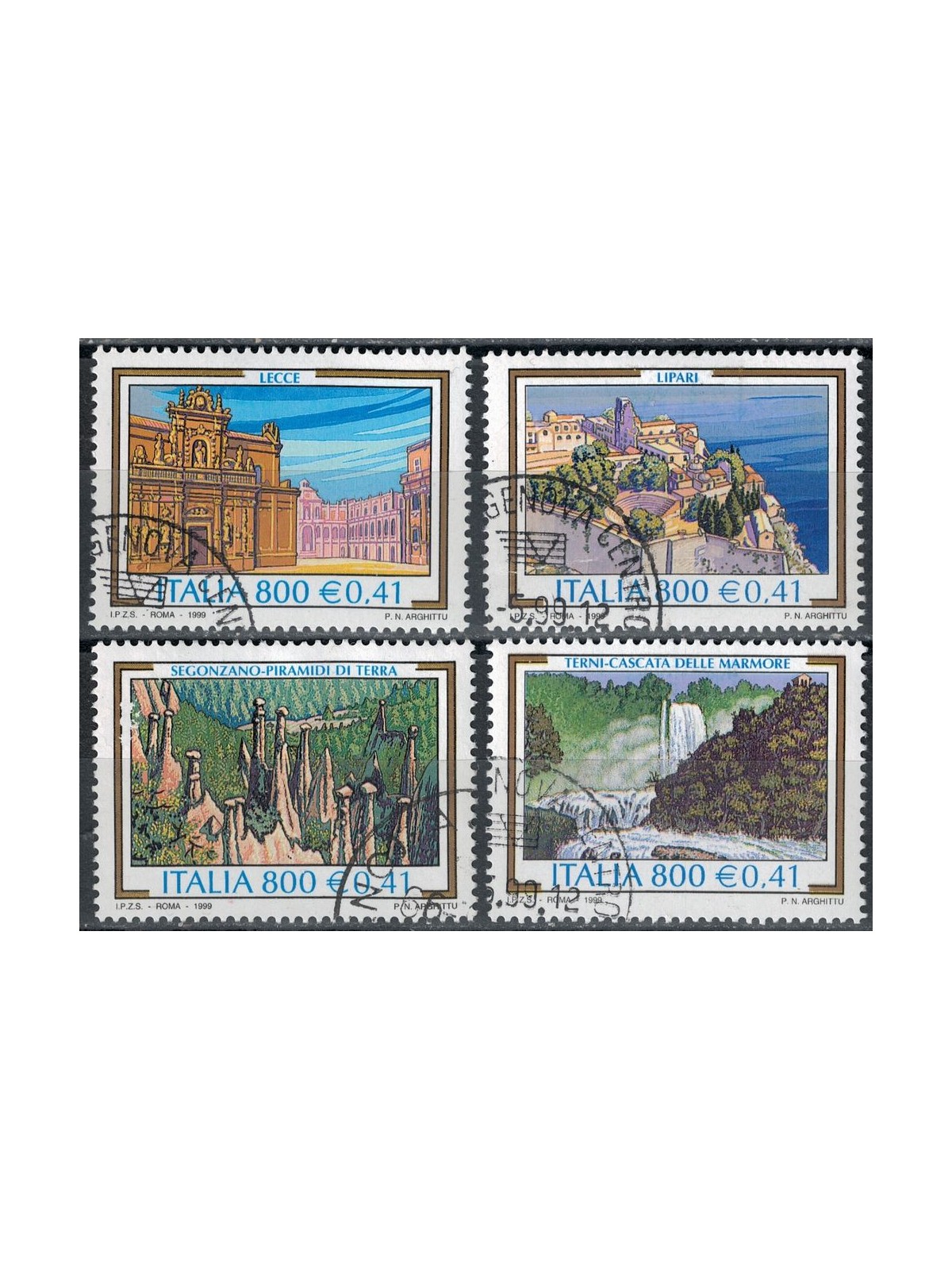 ITALY 1999 Tourism 4v us