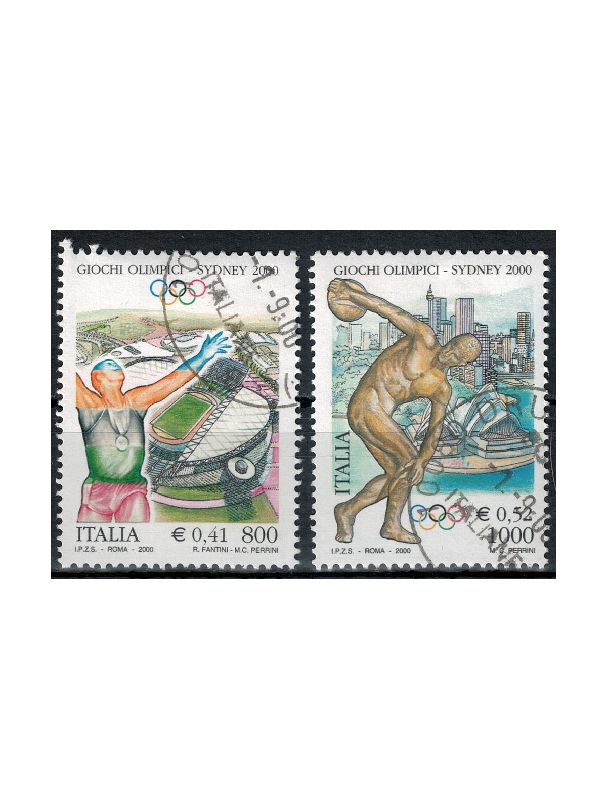 ITALIA 2000 Giochi Olimpici Sidney 2v us