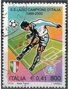 ITALY 2000 Lazio champion of Italy us