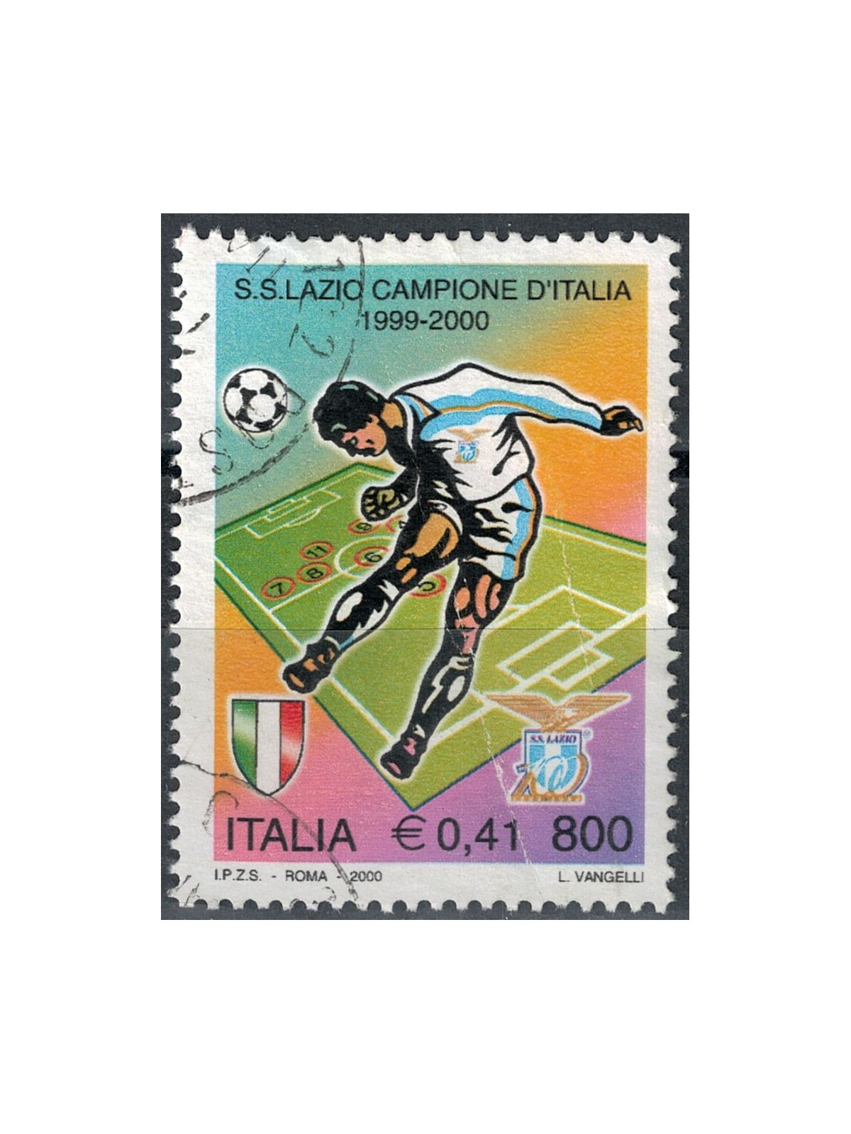 ITALY 2000 Lazio champion of Italy us
