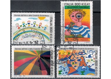 ITALIA 2001 Arte studentesca 4v us