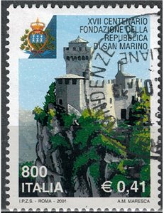 ITALIA 2001 Centenario San Marino us