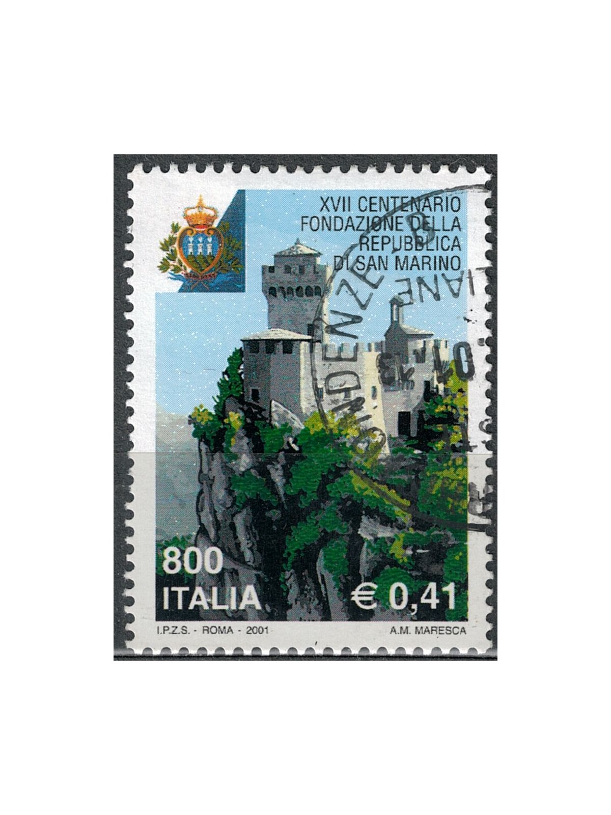 ITALY 2001 Centenary San Marino us