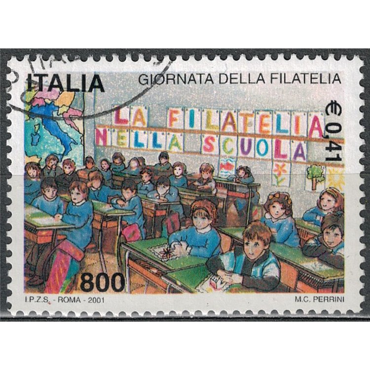 ITALIA 2001 Giornata della filatelia us