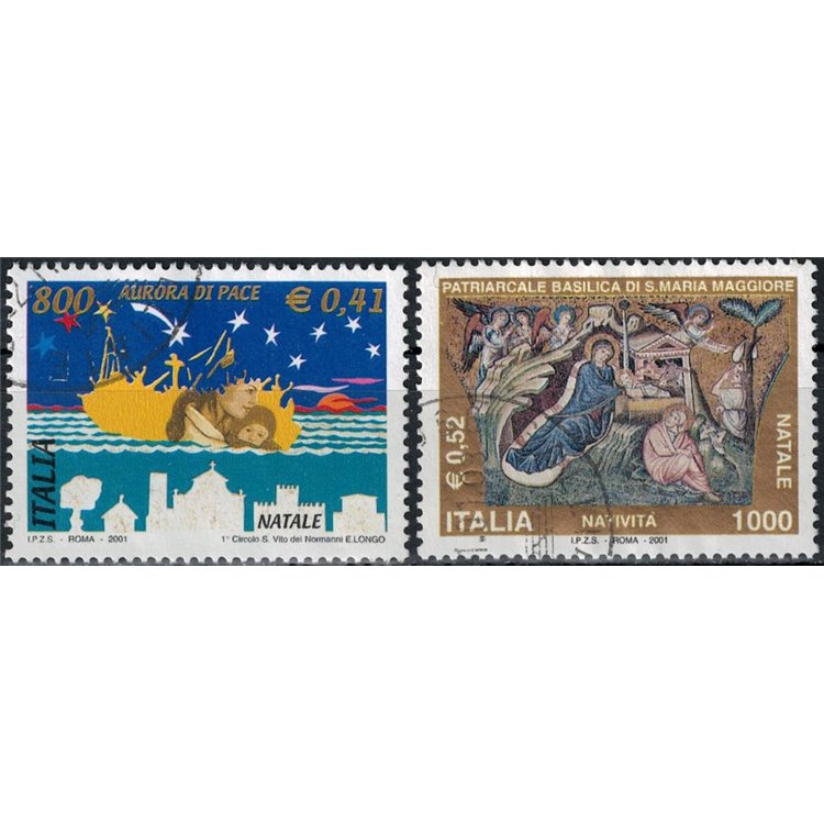 ITALY 2001 Christmas 2v us