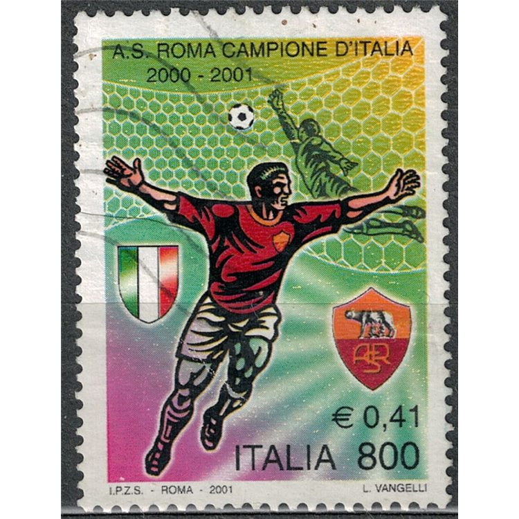 ITALY 2001 Roma champion of Italy us
