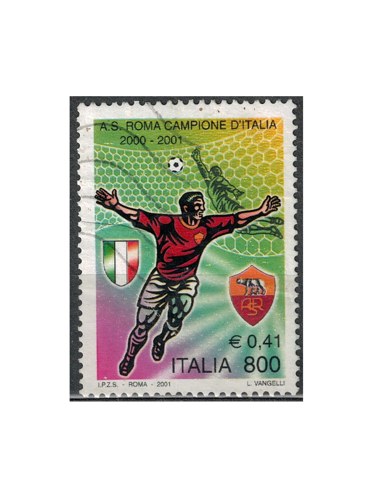 ITALIA 2001 Roma campione d'Italia us