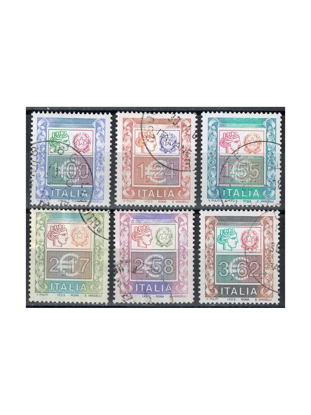 ITALY 2002 High values 6v us