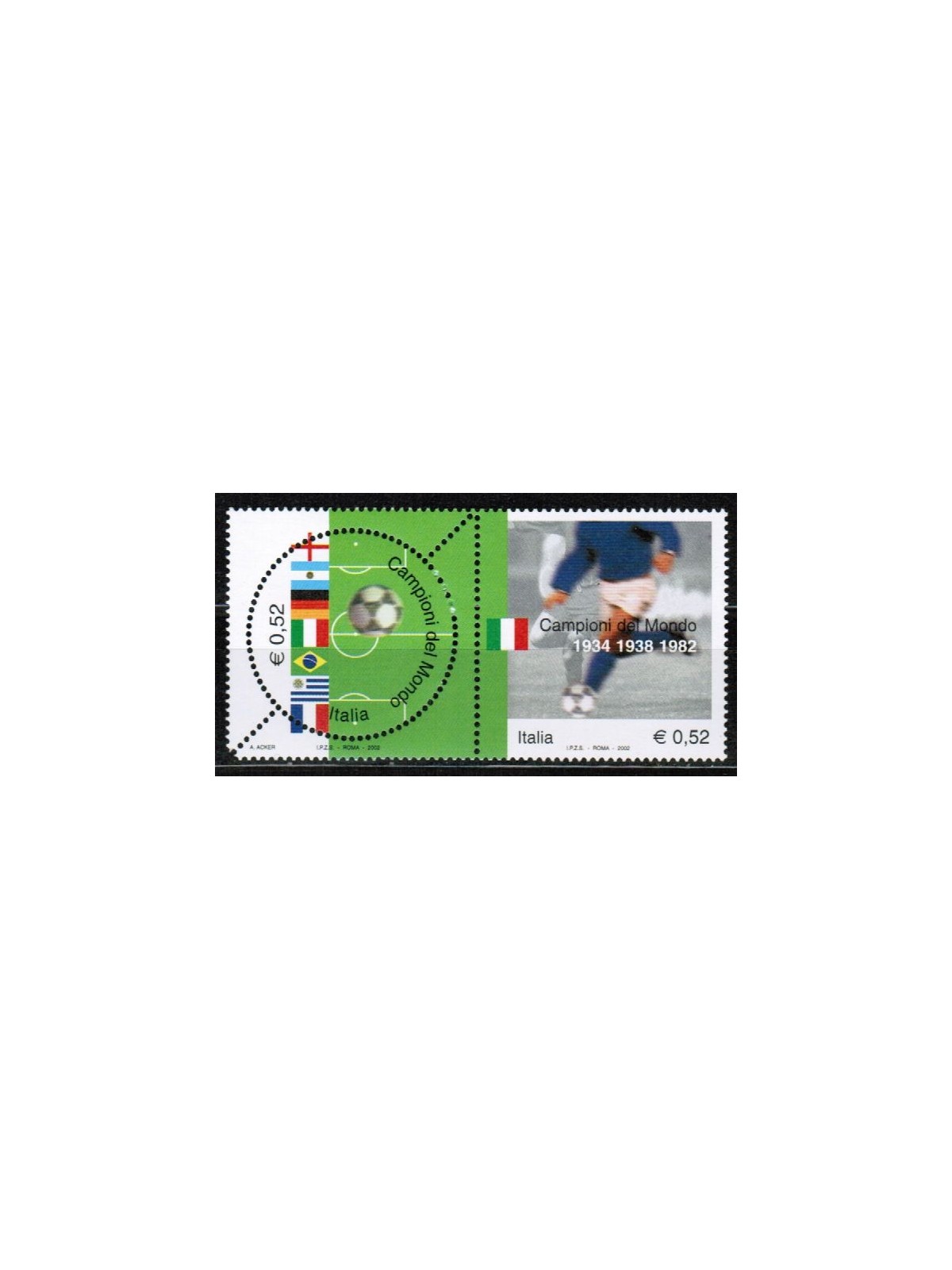 ITALIA 2002 Campionato del mondo di calcio 2v us