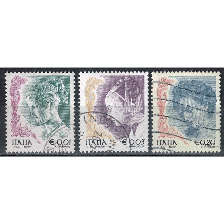 ITALY 2002 Women in Art 3v us