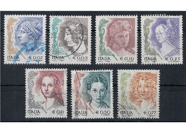 ITALIA 2002 La donna nell'arte 7v us