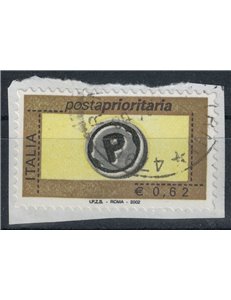 ITALIA 2002 Posta prioritaria € 0,62 us