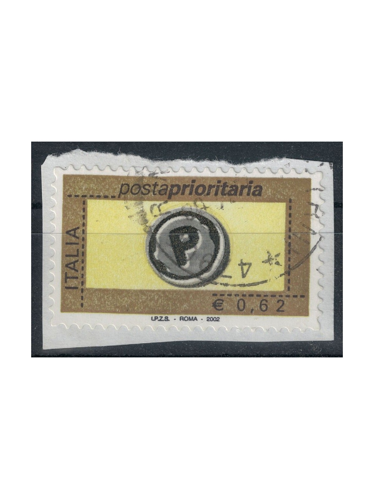 ITALIA 2002 Posta prioritaria € 0,62 us