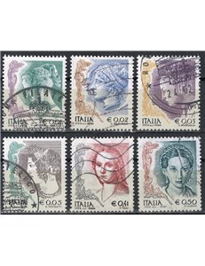ITALY 2003 Women in Art 6v us