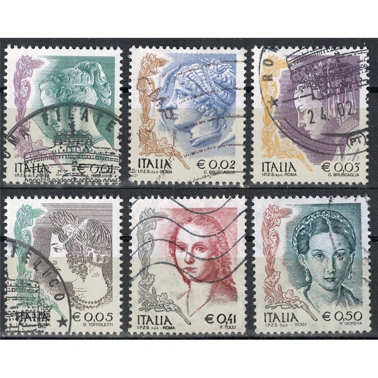 ITALIA 2003 La donna nell'arte 6v us