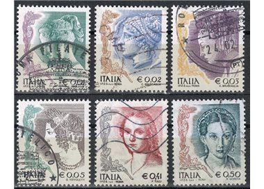 ITALIA 2003 La donna nell'arte 6v us