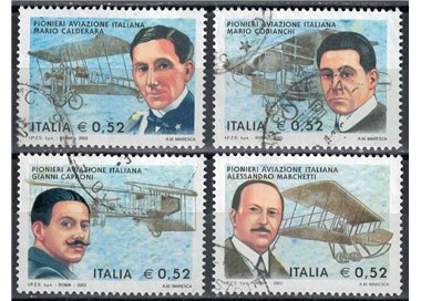 ITALY 2003 Aviation Pioneers 4v us