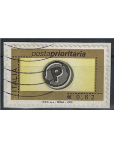 ITALIA 2003 Posta prioritaria € 0,62 us