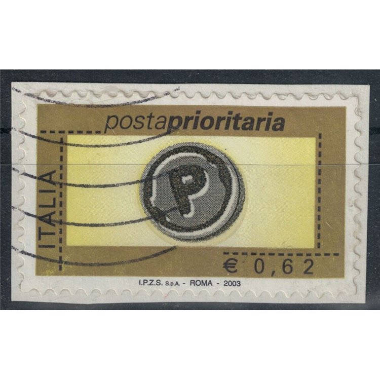 ITALIA 2003 Posta prioritaria € 0,62 us