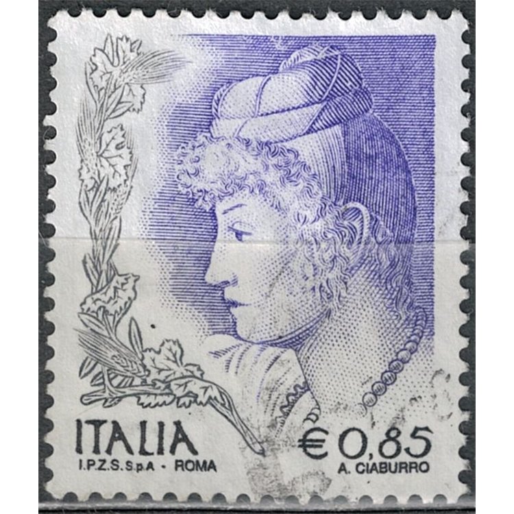 ITALIA 2004 La donna nell'arte € 0,85 us