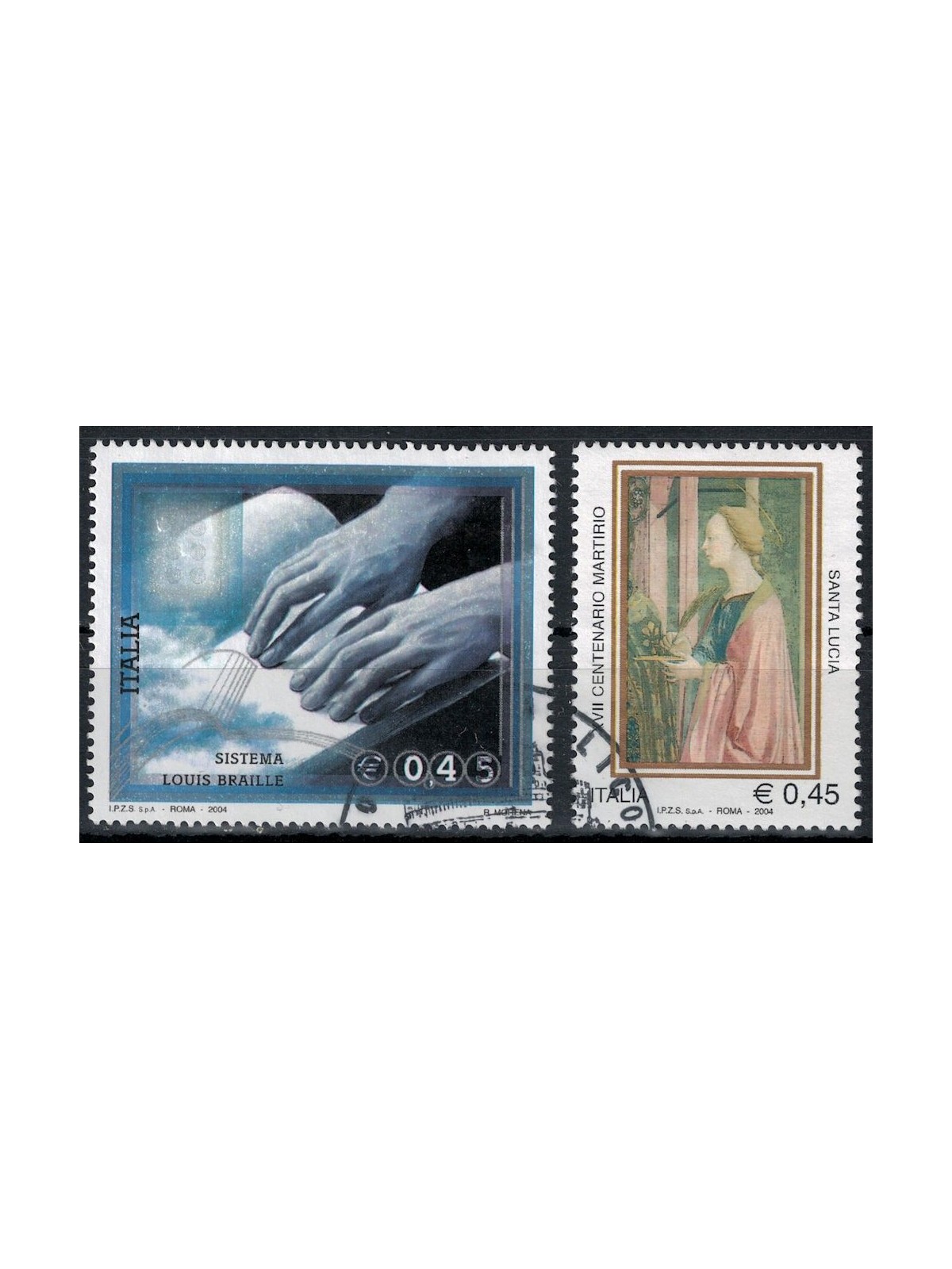 ITALIA 2004 Lettura Braille e S. Lucia 2v us
