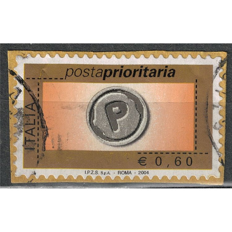 ITALIA 2004 Posta Prioritaria € 0,60 B us