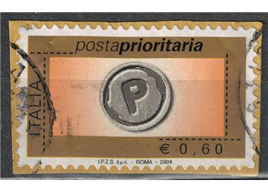ITALIA 2004 Posta Prioritaria € 0,60 B us