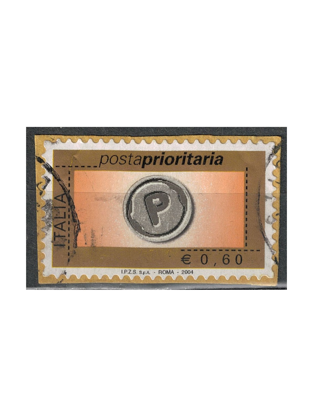 ITALIA 2004 Posta Prioritaria € 0,60 B us