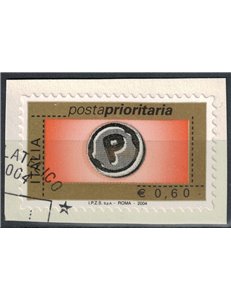 ITALY 2004 Priority Mail €0.60 A us