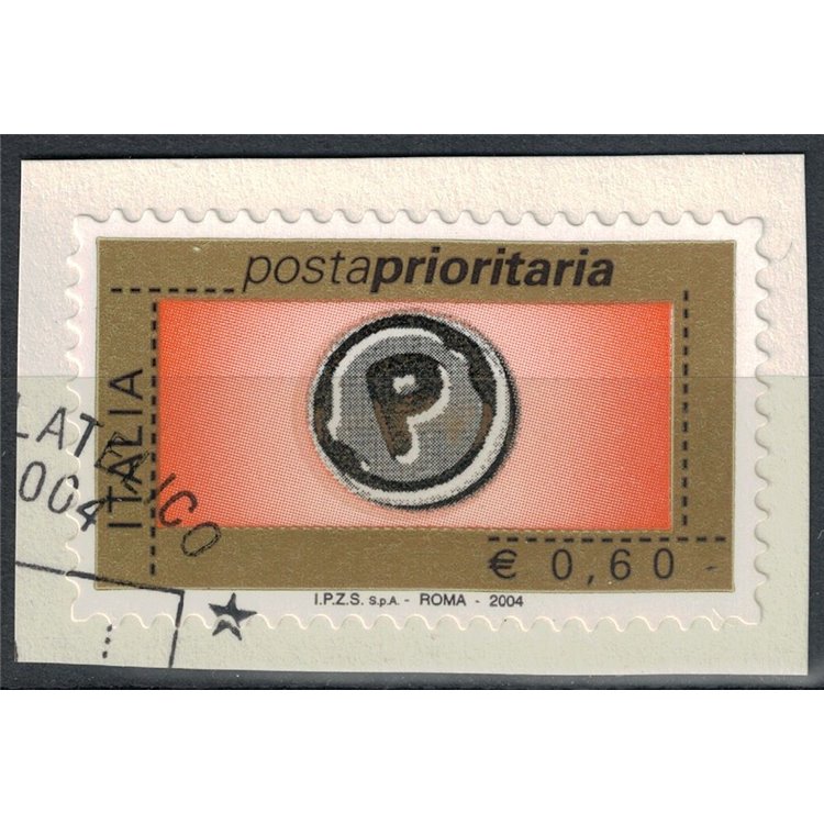 ITALY 2004 Priority Mail €0.60 A us