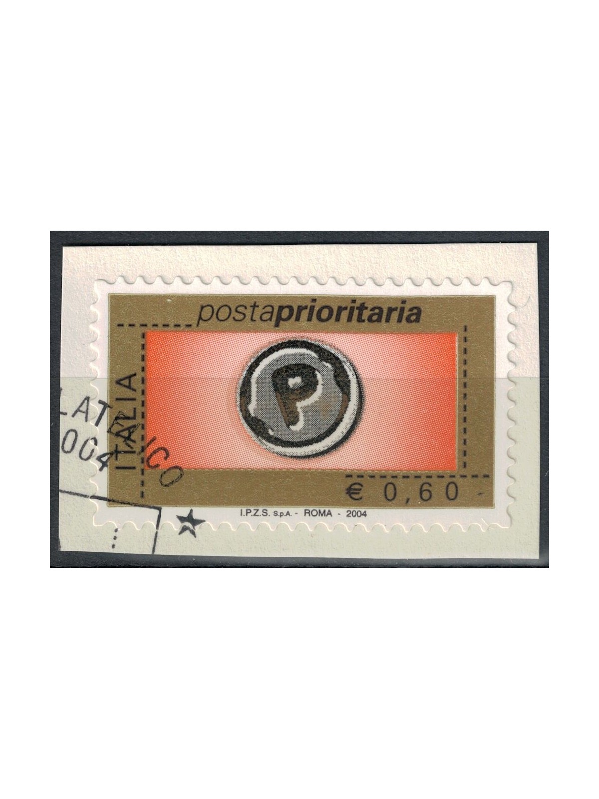 ITALY 2004 Priority Mail €0.60 A us
