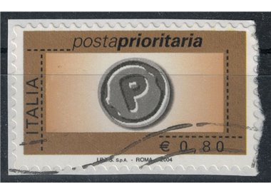 ITALY 2004 Priority Mail €0.80 us