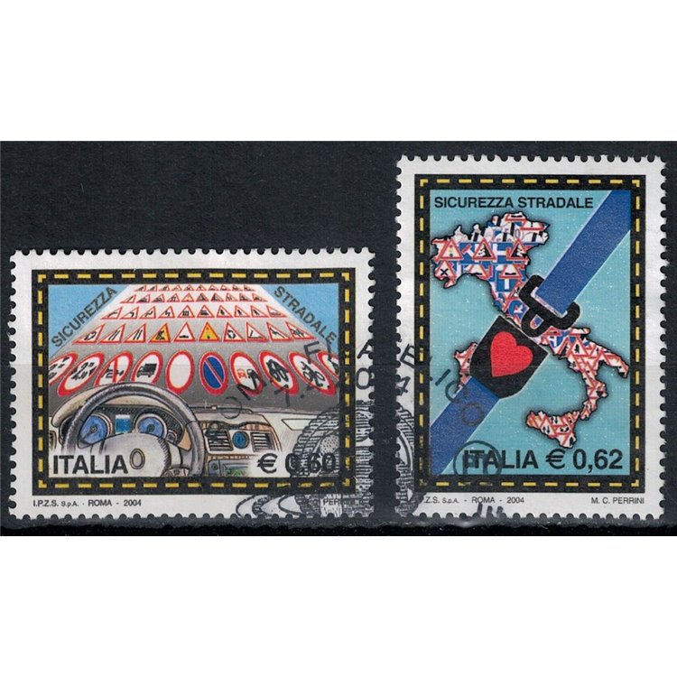 ITALY 2004 Road Safety 2v us