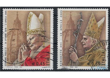 ITALY 2005 John Paul II and Benedict XVI 2v us