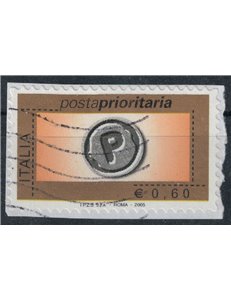 ITALY 2005 Priority Mail €0.60 us