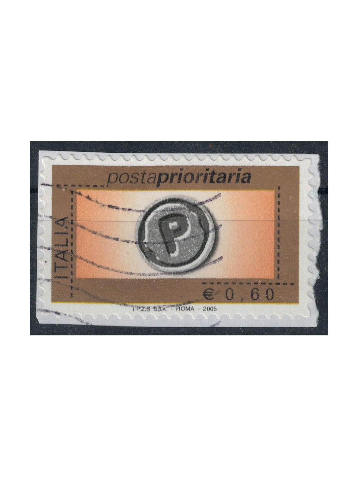 ITALY 2005 Priority Mail €0.60 us