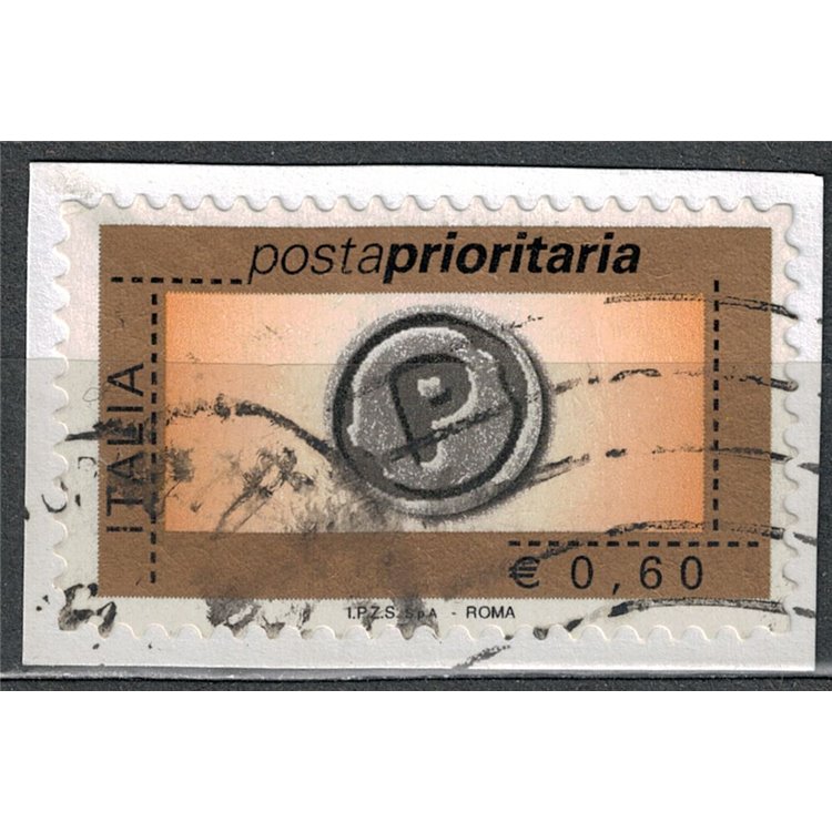 ITALY 2006 Priority Mail €0.60 us