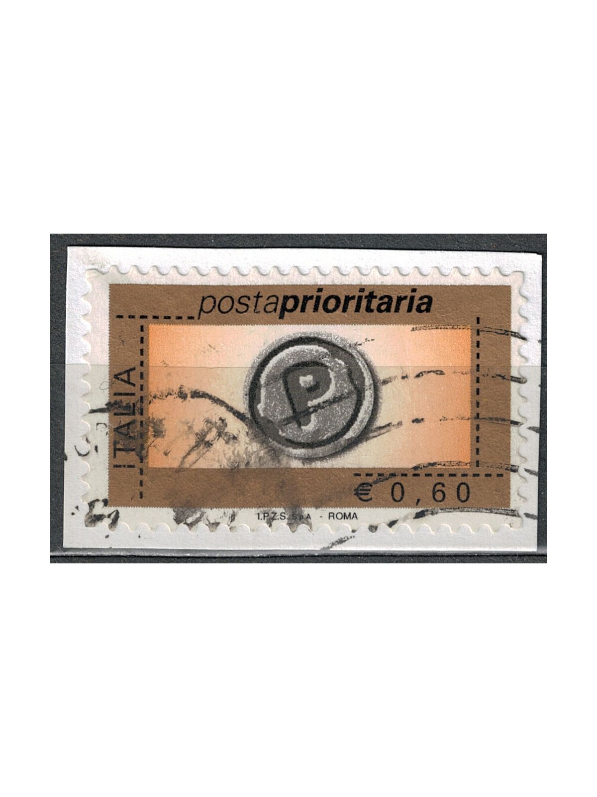 ITALY 2006 Priority Mail €0.60 us