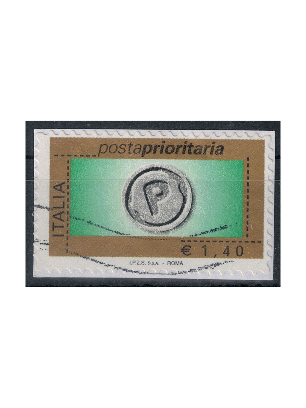 ITALY 2007 Priority Mail €1.40 us