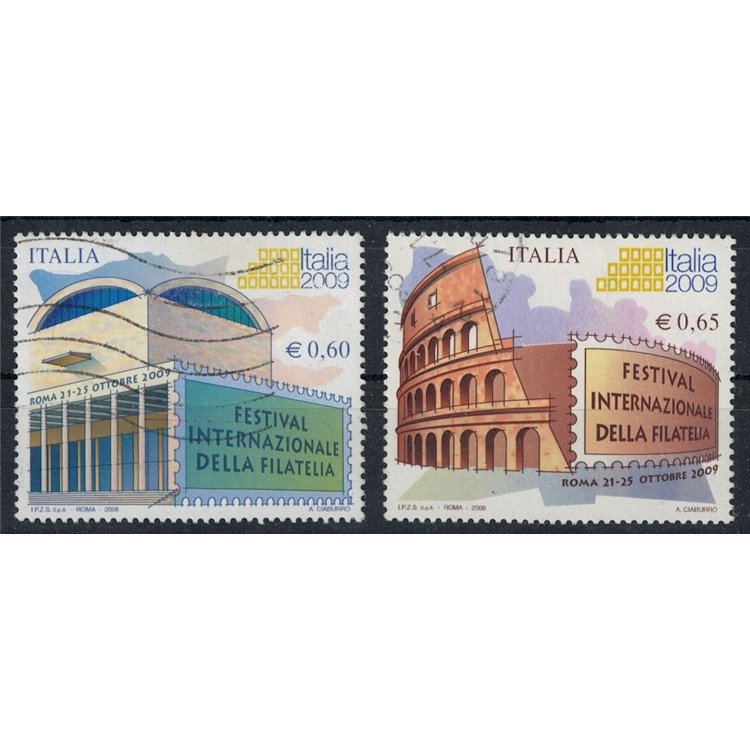 ITALY 2008 Philately Festival 2v us