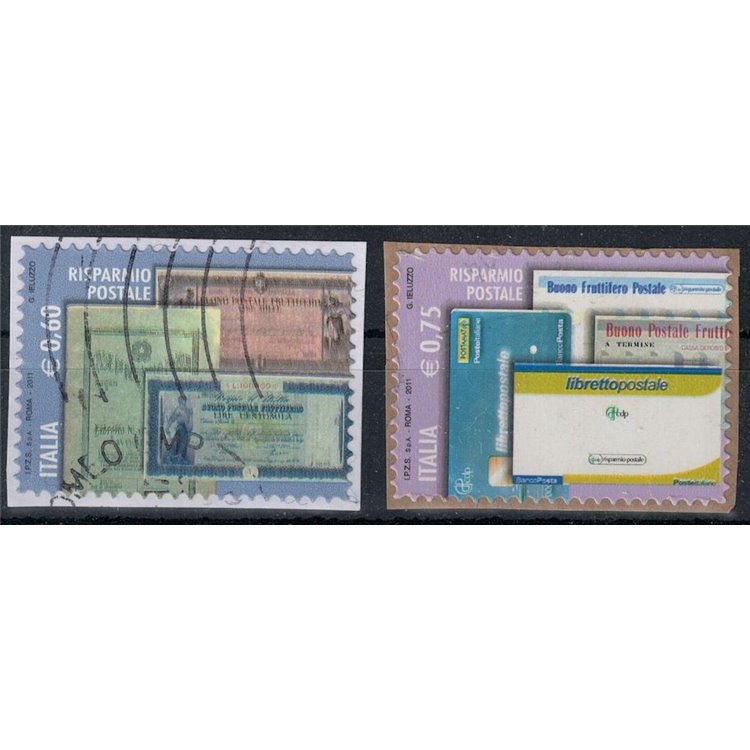 ITALIA 2011 Risparmio postale 2v us